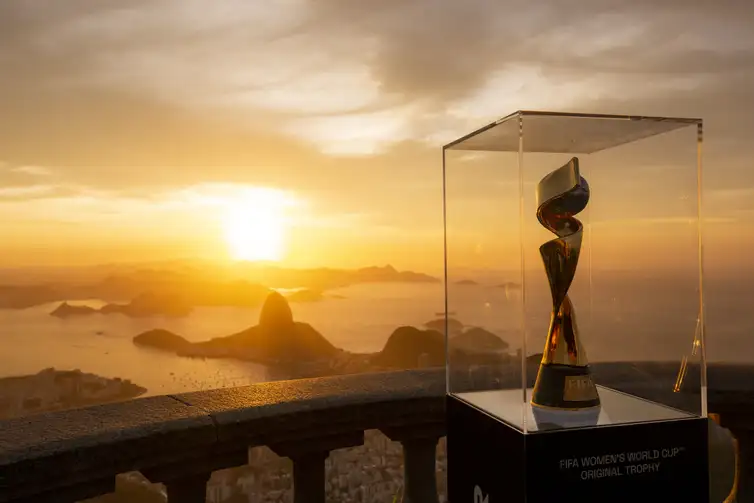 troféu, copa do mundo de futebol feminino, Rio de Janeiro, taça